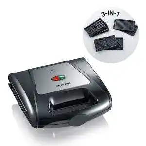 Sandwichmaker 3-in-1 von Severin mit Toaster- und Grillfunktion