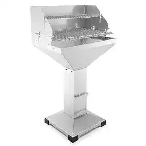 Säulengrill Edelstahl
