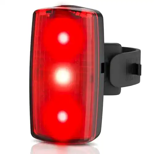 Fahrrad Rücklicht mit Bremslicht DANSI LED – StVZO zugelassen, wiederaufladbar