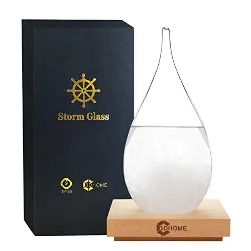 Sturmglas 3Dhome Kreatives Wassertropfen Glas Barometer zur Wettervorhersage