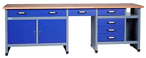 Werkbank Küpper 12287 in Ultramarinblau, 240x84x60 cm