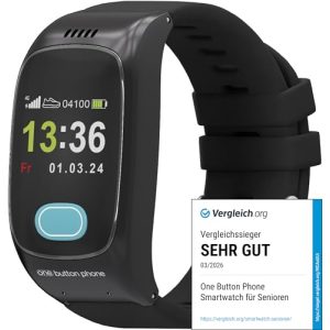 Smartwatch für Senioren mit Notfall- und Sicherheitsfunktionen 2024