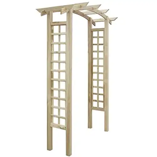 Rosenbogen aus Holz für den Garten als Pergola und Rankgitter