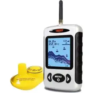 Lucky Fischfinder Tragbarer Drahtloser Sonarsensor mit LCD Display