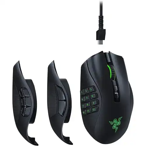 Razer Naga Pro – Modulare kabellose Gaming Maus für MMO und MOBA