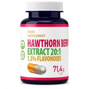 Weißdorn-Kapseln Hepatica mit 20:1 Extrakt für Herzgesundheit