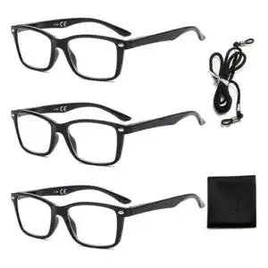 Lesebrille Suertree mit Feder-Scharnier im 3er-Pack für klare Sicht