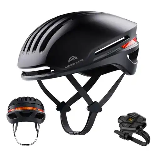 Fahrradhelm mit Licht und Bluetooth von Lizvie – Sicherheitshelm für Erwachsene
