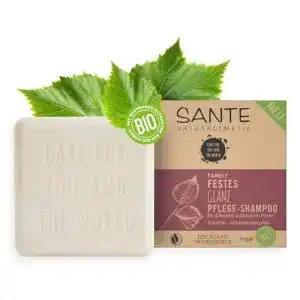 Festes Shampoo von Sante Naturkosmetik für glanzloses und normales Haar