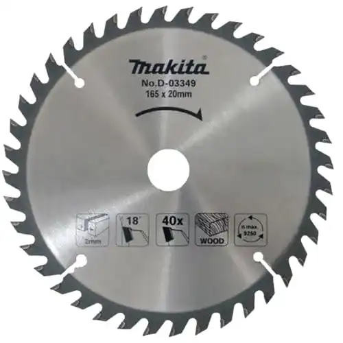 Makita HM-Sägeblatt 165 x 20 mm mit 40 Zähnen