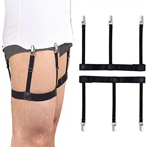 Hemdhalter Illuva Herren Elastische Hosenträger für rutschfesten Halt