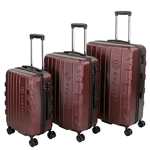 Kofferset Bugatti Galatea 3-teilig Hartschalen mit 4 Rollen