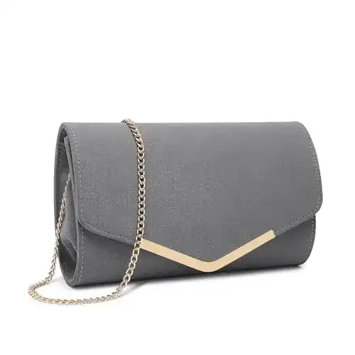 Clutch Miss Lulu Damen Abendtasche elegante Kettentasche