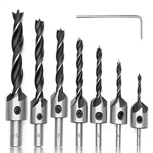 Holzbohrer mit Senker Yixisi 7-teiliges Set in verschiedenen Größen