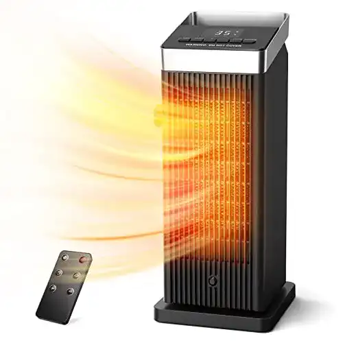 Heizlüfter 2000 Watt OMISOON mit ECO-Modus und Fernbedienung