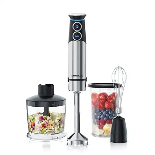 Stabmixer Arendo 1500 Watt Set mit Pürierstab und Zubehör