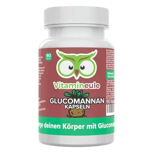 Glucomannan Kapseln mit 500 mg aus Konjakwurzel – vegan und hochdosiert