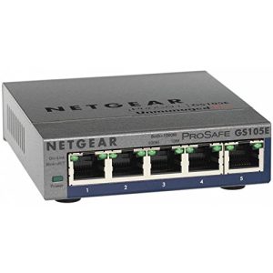Netgear GS105E Managed Switch 5 Port Gigabit Ethernet