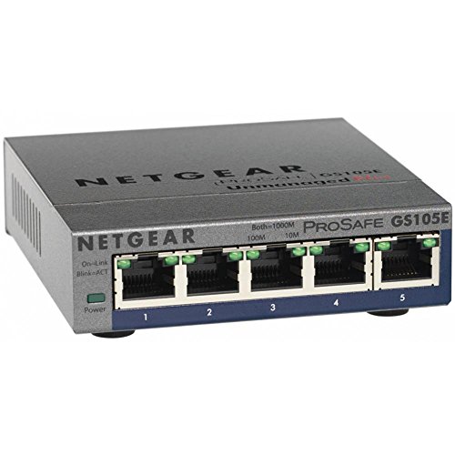 Netgear GS105E Managed Switch 5 Port Gigabit Ethernet