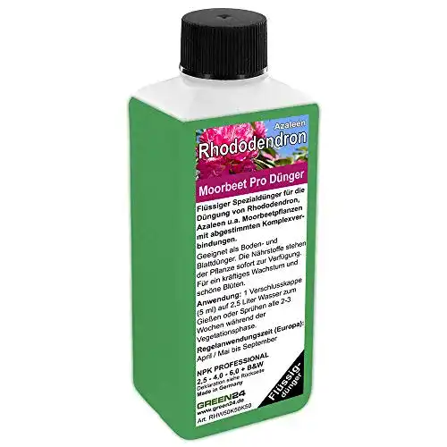 Rhododendron Dünger für Azaleen und Moorbeetpflanzen