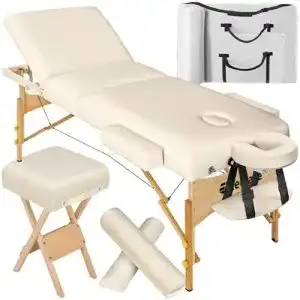 Klappbare und höhenverstellbare Massageliege von tectake