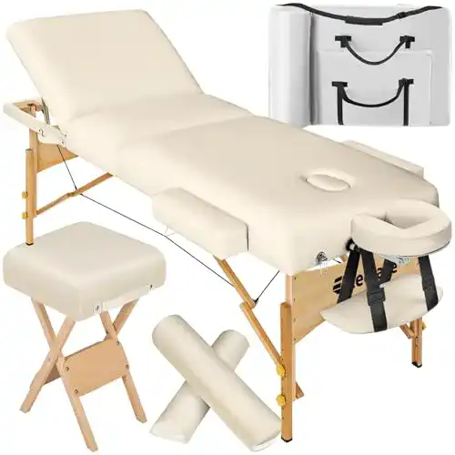 Klappbare und höhenverstellbare Massageliege von tectake