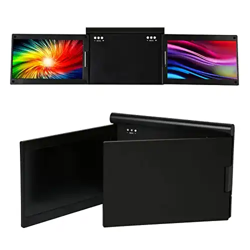 Zunate Tragbarer Triple-Screen für Laptops mit 13,3 Zoll Full HD Display