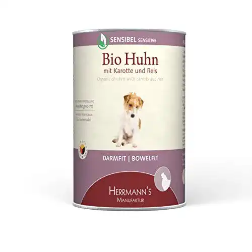 Herrmann’s Hundefutter Sensibel – Bio-Huhn in 400g Packung