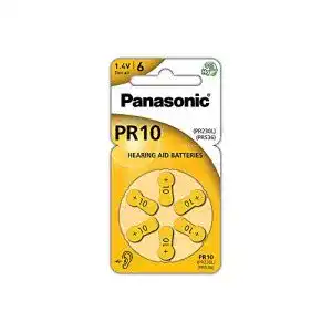 Panasonic PR10 Zink-Luft-Batterien für Hörgeräte, 10 Stück