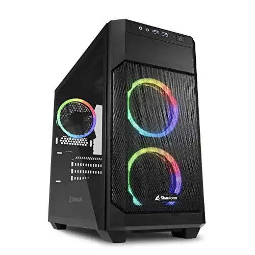 Micro-ATX Gehäuse Sharkoon V1000 RGB für Gaming-PCs