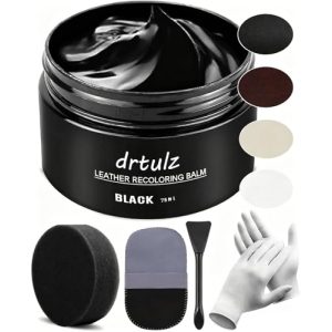 Leder Reparatur Set drtulz in Schwarz für verschiedene Lederarten