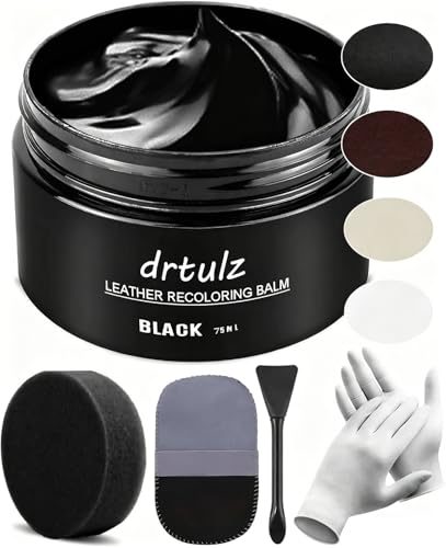 Leder Reparatur Set drtulz in Schwarz für verschiedene Lederarten
