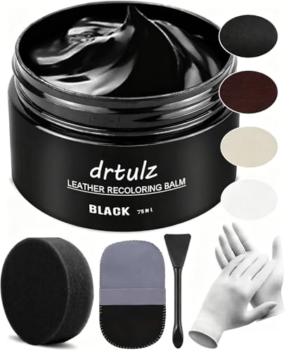 Leder Reparatur Set drtulz in Schwarz für verschiedene Lederarten