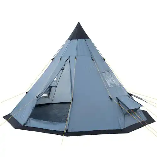 CampFeuer Tipi Zelt Spirit für 4 Personen in Grau