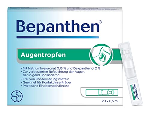 Allergie-Augentropfen Bepanthen für trockene und gereizte Augen