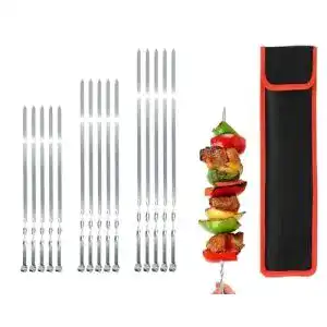 GMMH Grillspieße aus Edelstahl für Schaschlik 50 cm