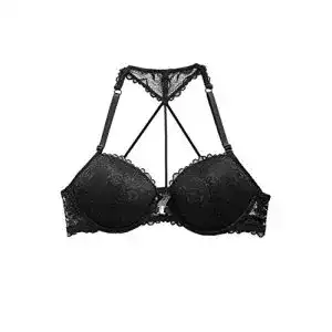 Push Up BH von Lascana für Damen mit Vorderverschluss und elastischer Spitze