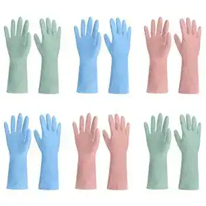 Gummihandschuhe Topbine 6 Paar aus Nitril für Haushalt und Garten