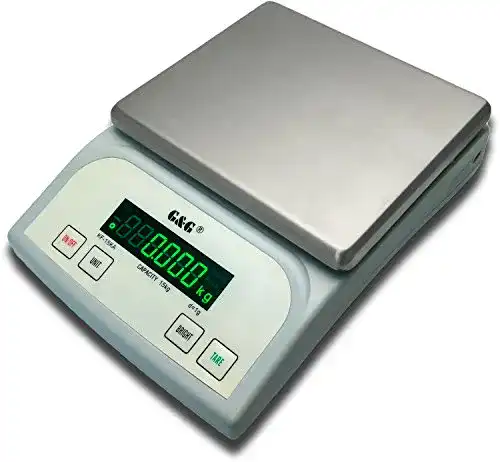 Briefwaage G&G KF15KA|B, 15kg-1g |0,1g Feinwaage Tischwaage