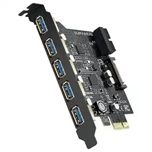 USB PCI-Karte SupaHub PCI-E mit 5 USB 3.0 Anschlüssen