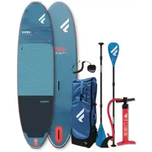 Fanatic Viper AIR SLT 11,0 SUP 2025 in Cyan/Blue mit Paddel