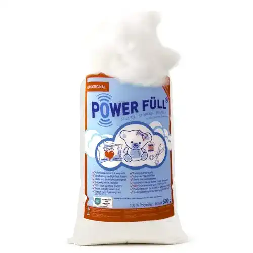 Füllwatte Power 1000g Ökotex Hochwertiges Füllmaterial für Bastel- und Nähprojekte