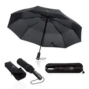 Trekkingschirm von Heesen – Sturmfester Regenschirm bis 140 km/h