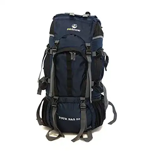 Rucksack 50 Liter von outdoorer für Touren und Handgepäck