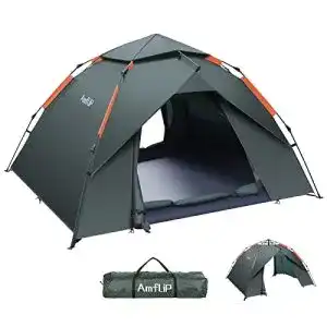 Zelt Amflip Camping 3-Personen Automatisches Pop-Up Zelt
