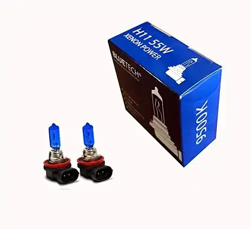 BLUETECH H11 Lampe 55W 9500K im 2er Set mit StVZO Zulassung