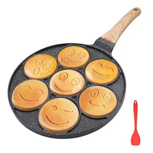 Bobikuke Smiley Pancake Pfanne mit Antihaftbeschichtung