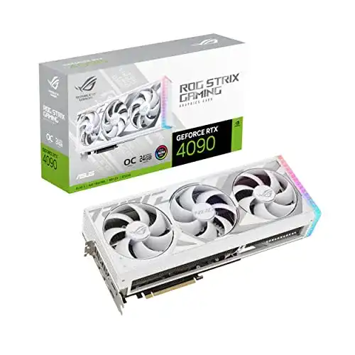 GeForce RTX 4090 ASUS ROG Strix 24GB White OC Edition Grafikkarte