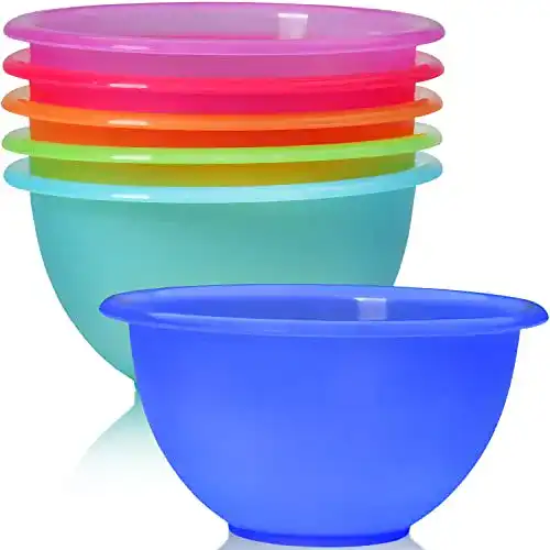 Plastikschüssel Set 6 Stück, 16 cm/650 ml, bunt, bruchsicher
