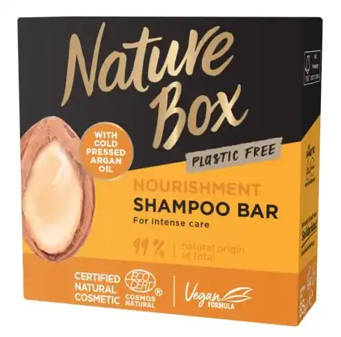 Festes Shampoo von Nature Box mit Nährpflege und Argan-Öl